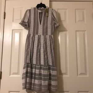 Grey and white Gianni Bini dress
